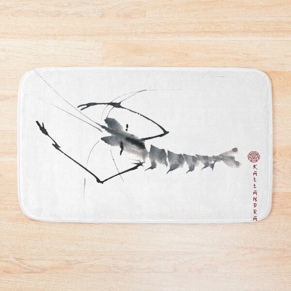 Item preview, Chinese ink painting - crawfish as ink painting designed and sold by Kallandra.