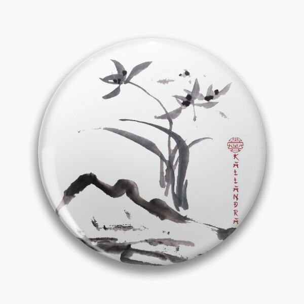 Item preview,  Flowers as simple ink painting. designed and sold by Kallandra.