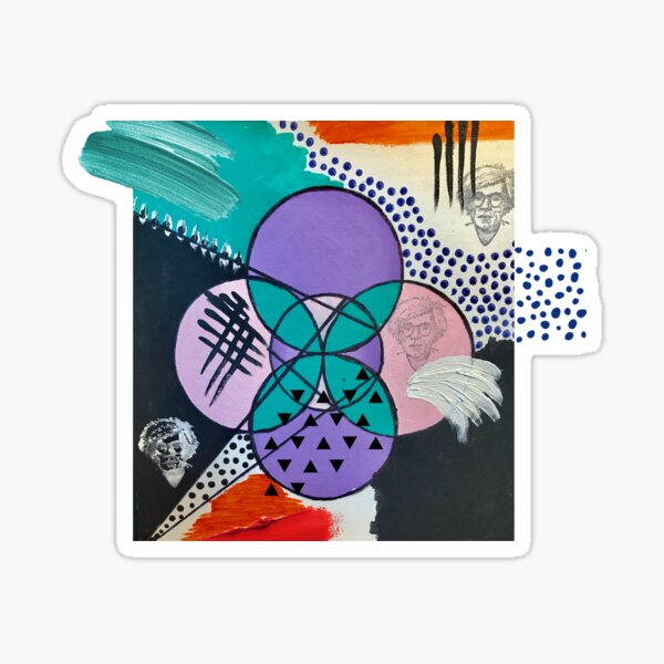 Andy Warhol Pop Art Spirograph Painting Sticker