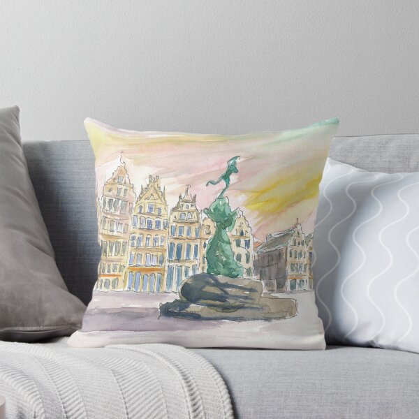 Artikelvorschau, Grote Markt Antwerpen Straßenszene Nachmittag entworfen und verkauft von artshop77.