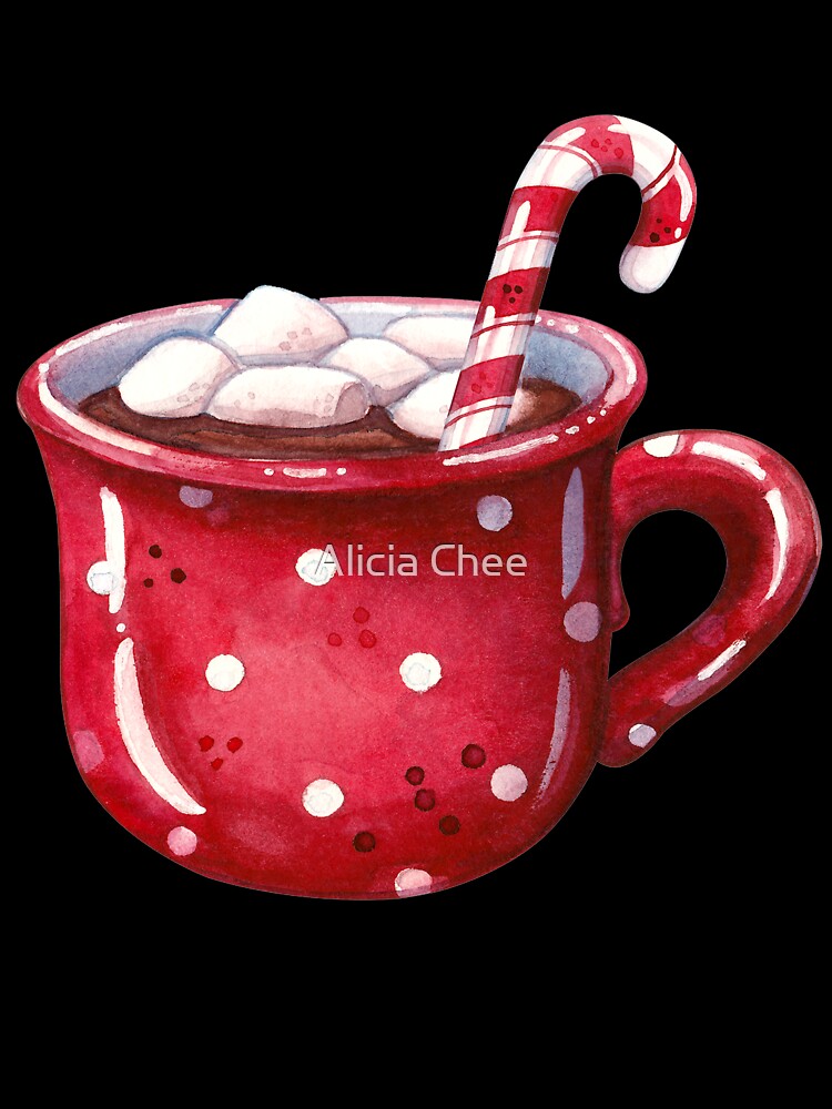 Hot Cocoa With Candy Cane Cream Xmas Christmas Lover T-Shirt Hot Cocoa With Candy Cane Cream Xmas Christmas Lover T-Shirt