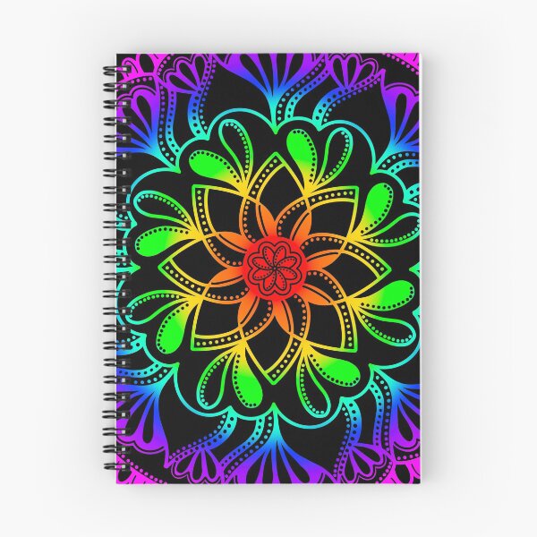 Item preview, Colorfully Bright Rainbow Mandala designed and sold by Malandala.