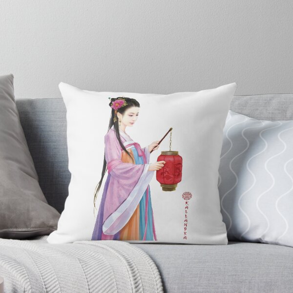 Artikelvorschau, China Kunstdruck - Porträt junge chinesische Dame Chinesin mit Laterne entworfen und verkauft von Kallandra.