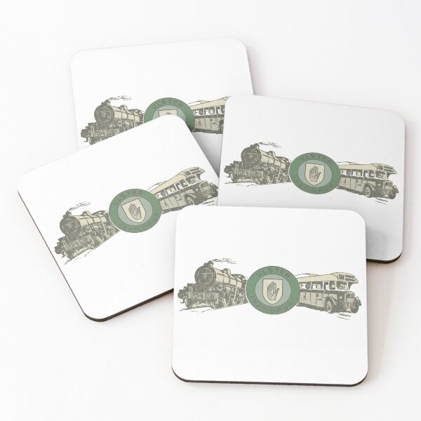 Item preview, Ulster Transport. 1940s Style! Bus and Locomotive  designed and sold by taspaul.