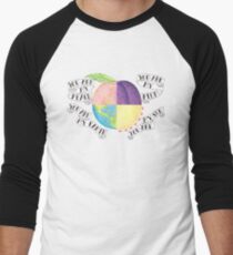 Pfirsich Baseballshirt mit 3/4-Arm