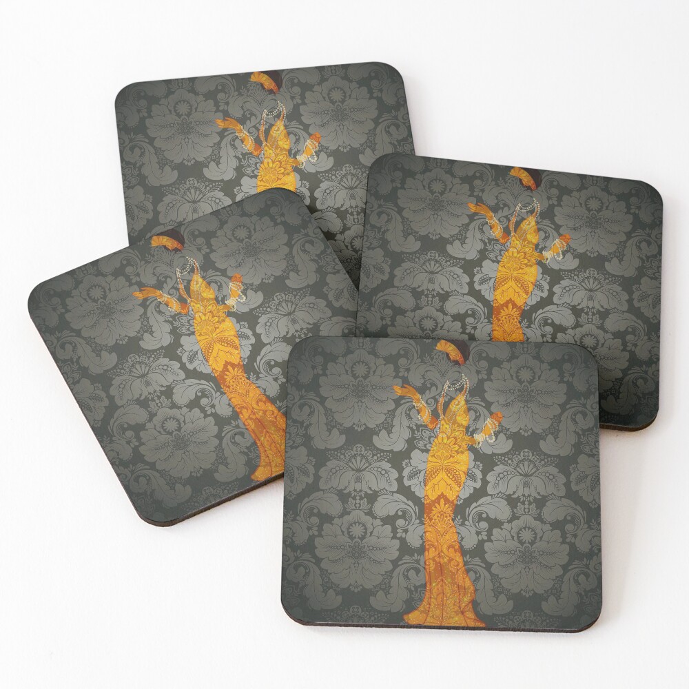 The Ghost Downstairs Coasters (Set of 4)