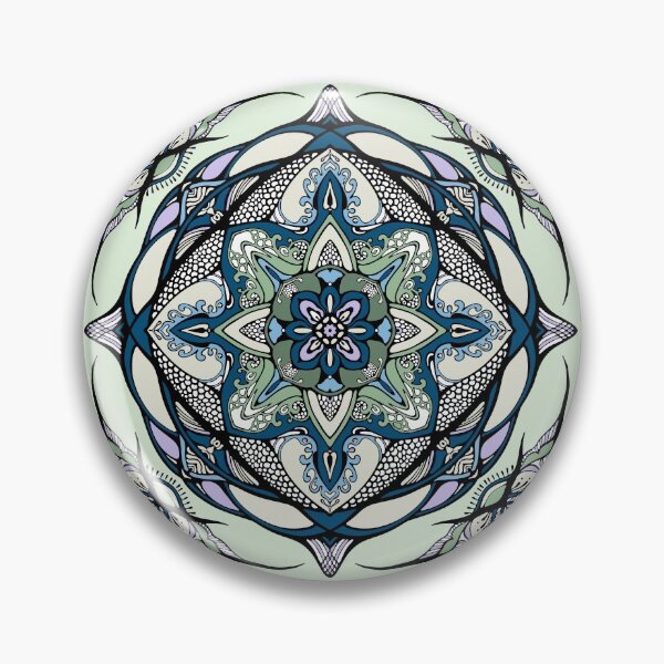 Item preview, light Green vector mandala designed and sold by MandalaFlowerArt.