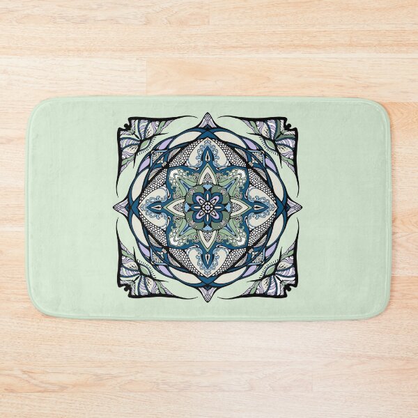 Item preview, light Green vector mandala designed and sold by MandalaFlowerArt.