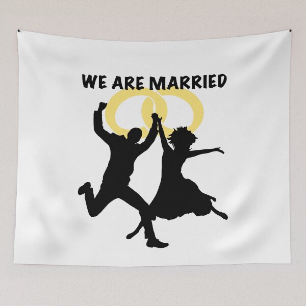 Item preview, We are married man and woman Black designed and sold by Zwuck.