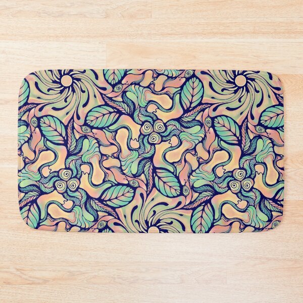 Item preview, Abstract floral pattern designed and sold by MandalaFlowerArt.