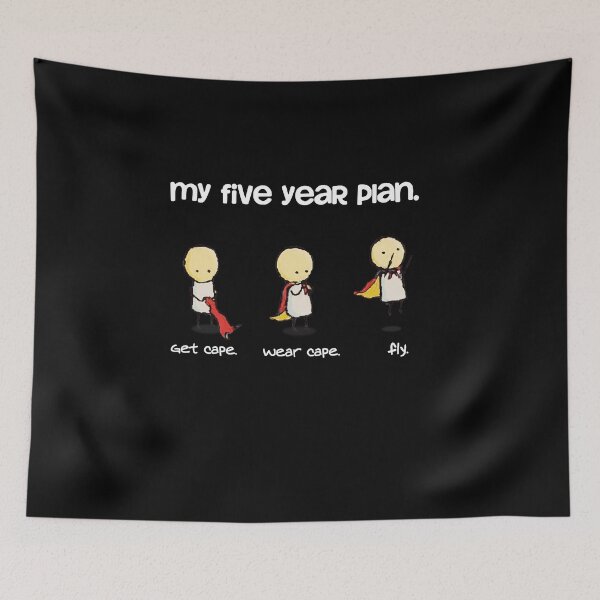 Item preview, My five year plan for success inspiration, white letters designed and sold by strengthdesign.