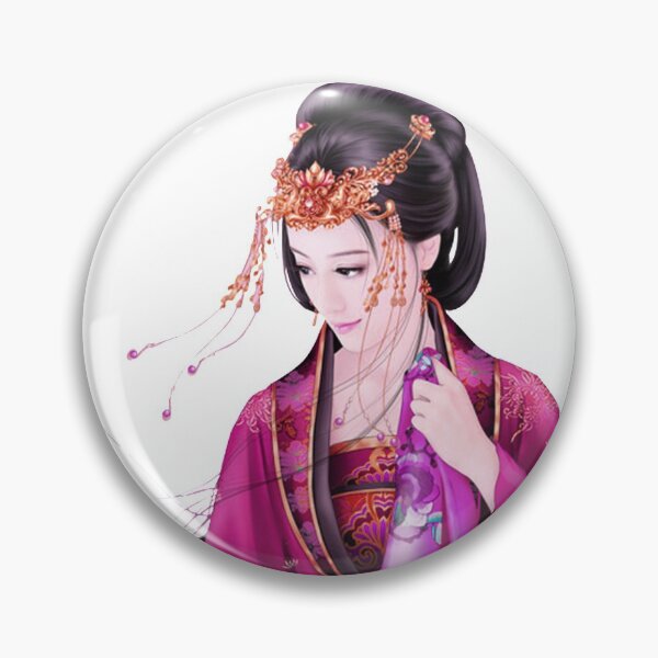 Item preview, China art print - portrait of young Chinese lady graceful woman in pink designed and sold by Kallandra.