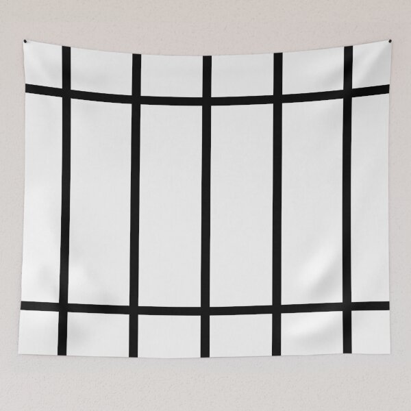Item preview, Black And White Grid designed and sold by hexdecor.