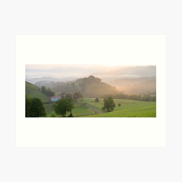 French Pyrenees above St Jean Art Print