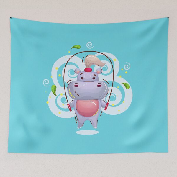 Item preview, Cute girl hippo  designed and sold by Anna Koneva.