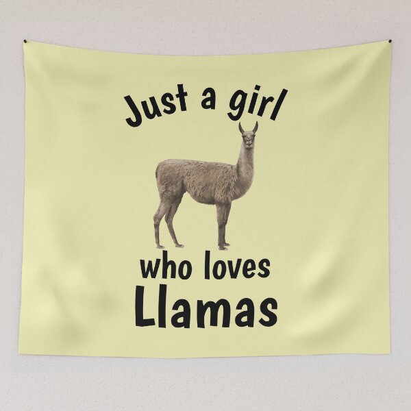 Item preview, Just a girl who loves llamas designed and sold by EstelleStar.
