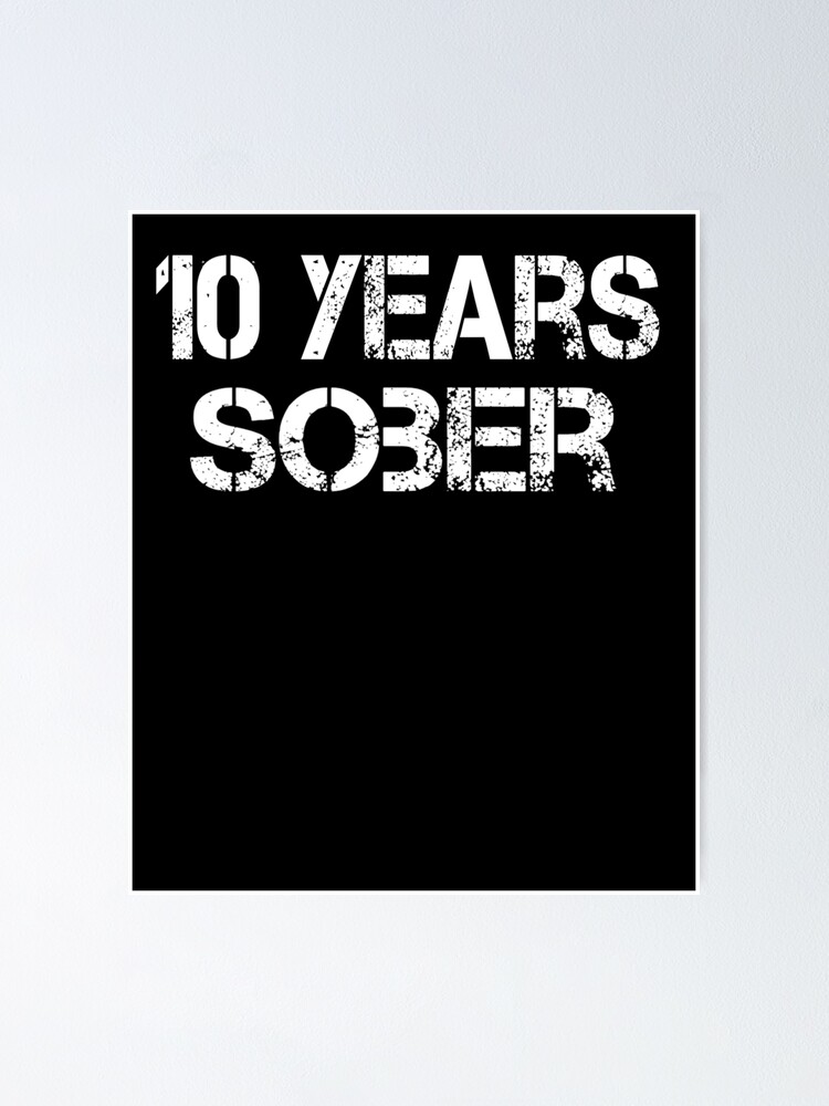 10 Years Sober Sobriety Gift