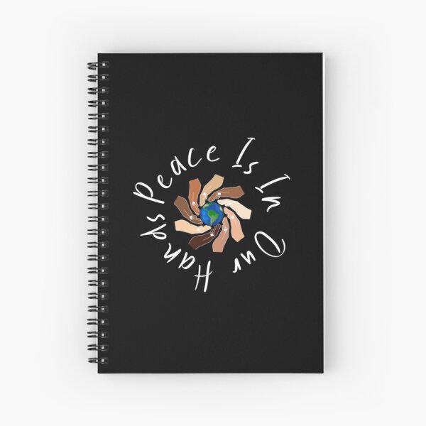 Justice For George Floyd - Stop Racism Statement - Peace Is In Our hands Spiral Notebook