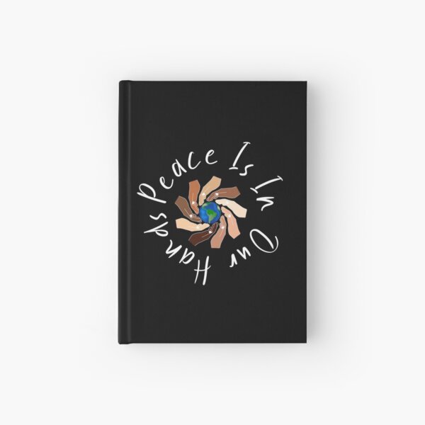 Justice For George Floyd - Stop Racism Statement - Peace Is In Our hands Hardcover Journal