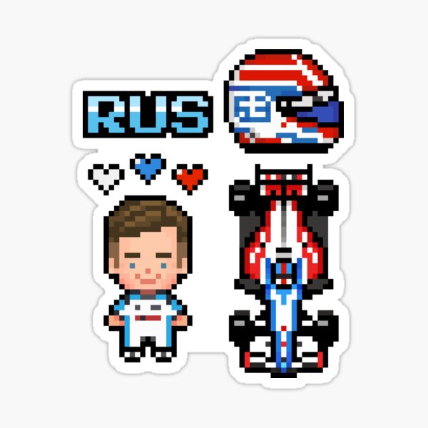 Pixel George Russell 2020 Sticker