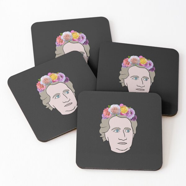 Item preview, Retrato de Goethe (poeta alemán) con corona de flores - Bloom Poet designed and sold by isstgeschichte.