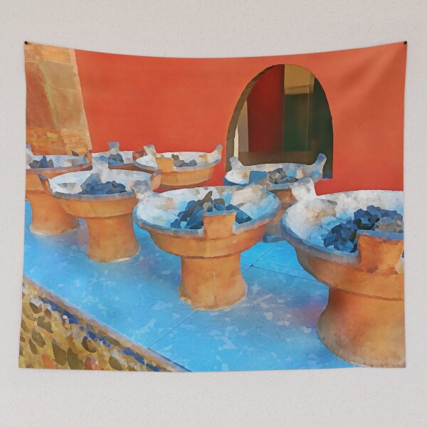 Item preview, Morocco Watercolor Painting -  Tagine Clay Pots designed and sold by impetum.