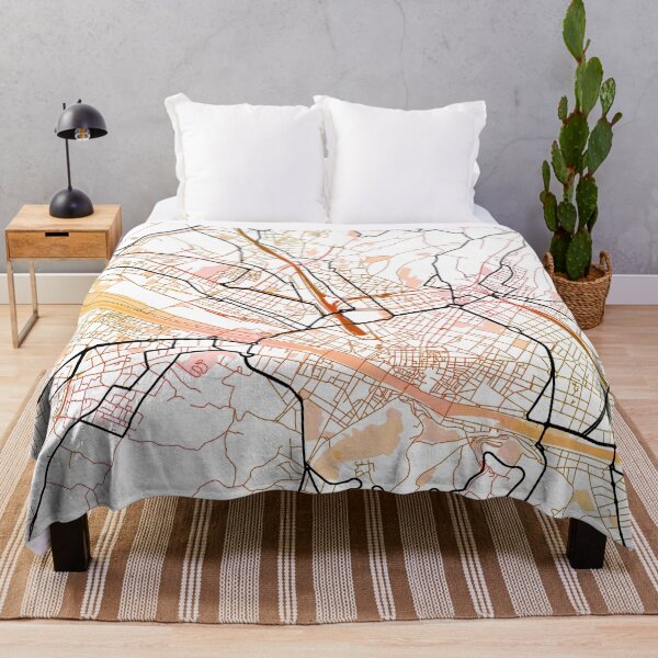 Item preview, Florence Italy Street Map Art Watercolor Color designed and sold by IvonDesign.