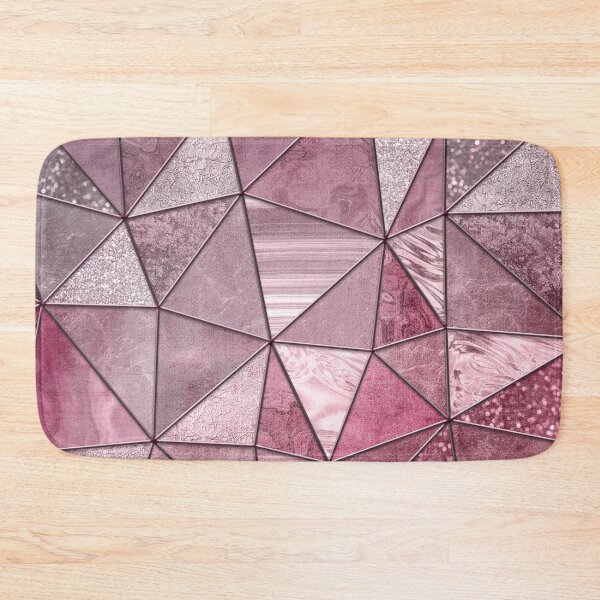Item preview, Pink Red Glamour Marble Shiny Stained Glass Design designed and sold by artsandsoul.