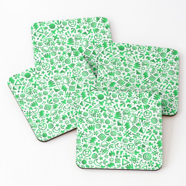 Item preview, Random Doodles Green designed and sold by Batts Clay.
