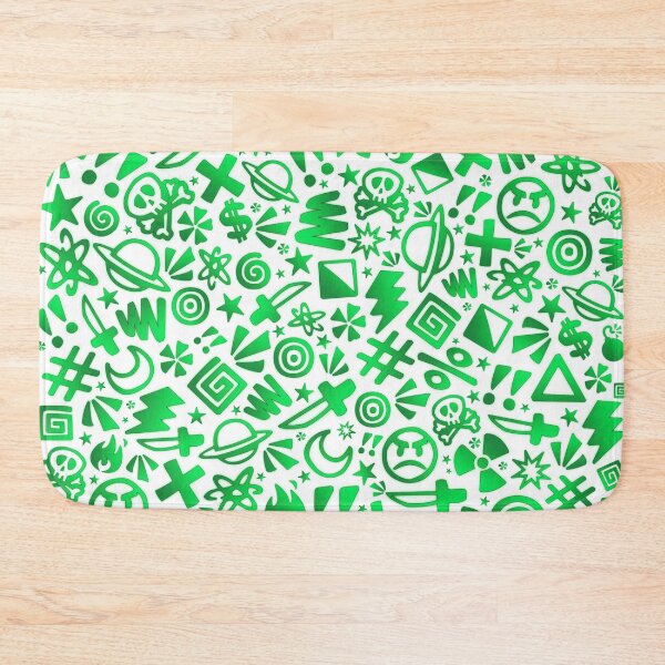 Item preview, Random Doodles Green designed and sold by Batts Clay.