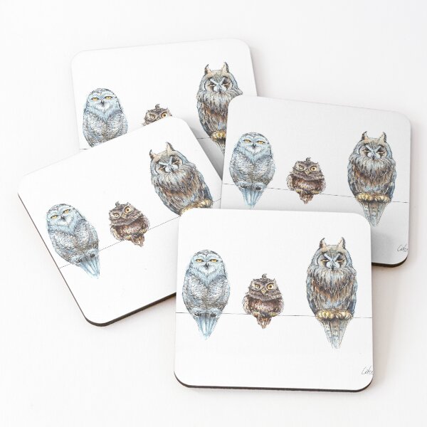 Item preview, Funny owls weird birds designed and sold by Citas-Paintbox.