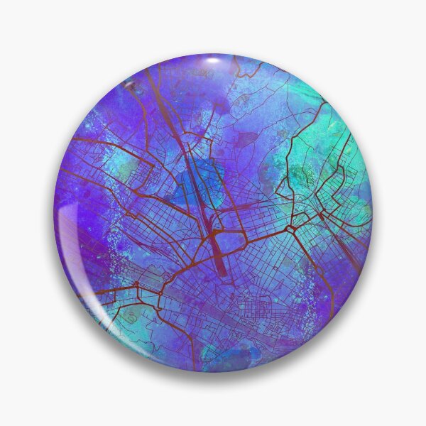 Item preview, Florence Italy Street Map Art Watercolor Purple designed and sold by IvonDesign.