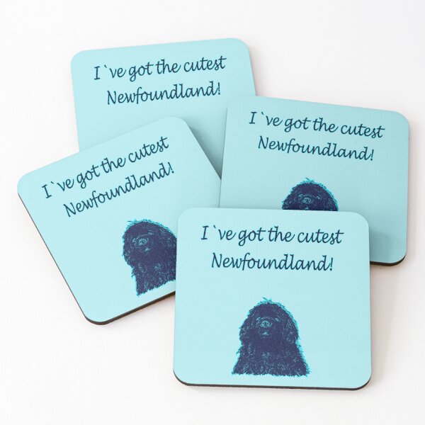 Item preview, Cute Newfoundland dog blue designed and sold by Moonyflower.