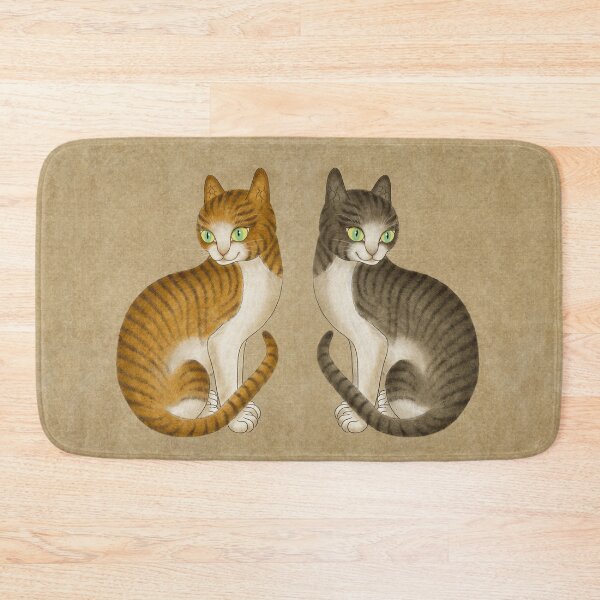 Item preview, Minhwa: A pair of cats- type B (Korean traditional/folk art) designed and sold by minsillust.