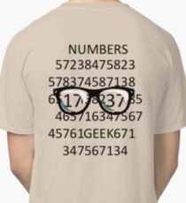 NUMBERS GEEK Classic T-Shirt