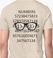 NUMBERS GEEK Unisex T-Shirt