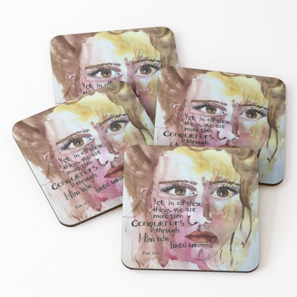 Item preview, Christian Inspirational Art:  Romans 8 verse 37 designed and sold by RikArt.