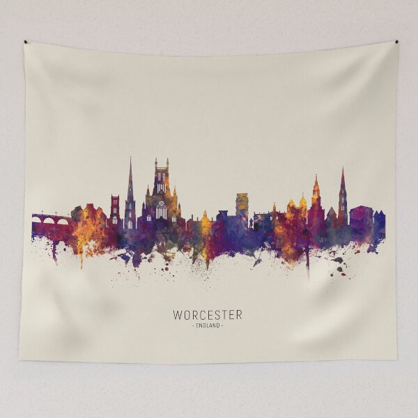 Item preview, Worcester England Skyline designed and sold by ArtPrints.