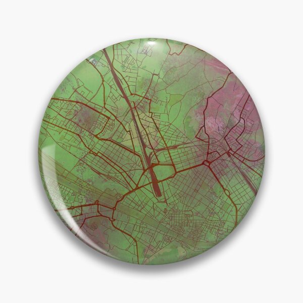 Item preview, Florence Italy Street Map Art Watercolor Green designed and sold by IvonDesign.