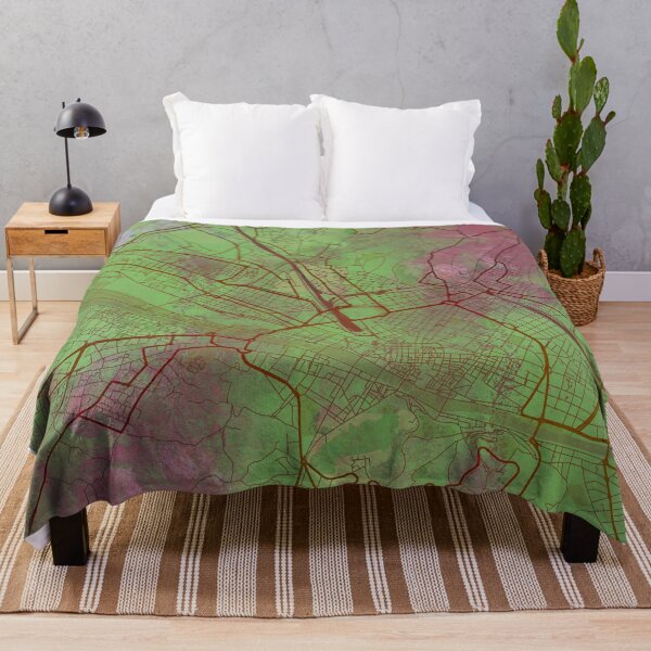 Item preview, Florence Italy Street Map Art Watercolor Green designed and sold by IvonDesign.