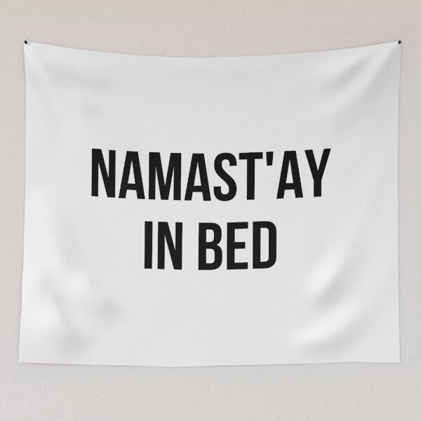 Item preview, Namast'ay in bed designed and sold by hexdecor.