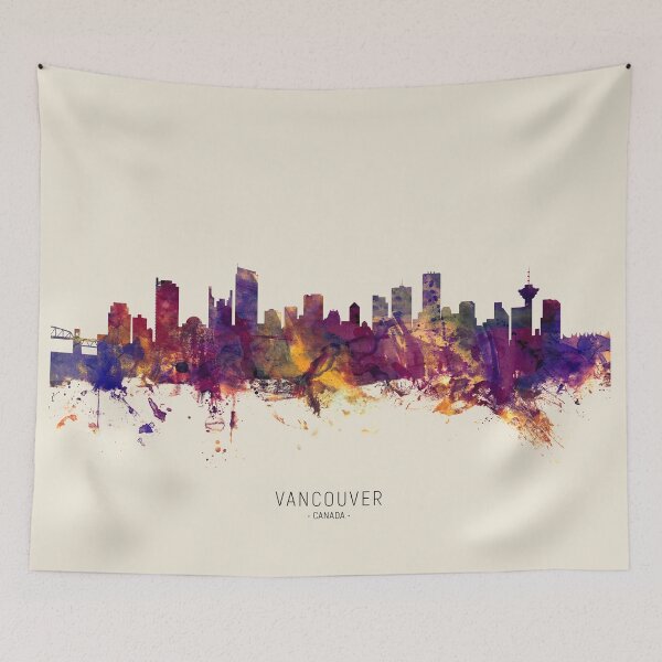 Artikelvorschau, Vancouver Canada Skyline entworfen und verkauft von ArtPrints.