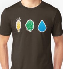 Basic ingredients for beer symbols Unisex T-Shirt