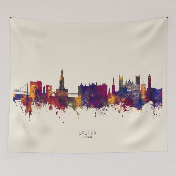 Item preview, Exeter England Skyline designed and sold by ArtPrints.