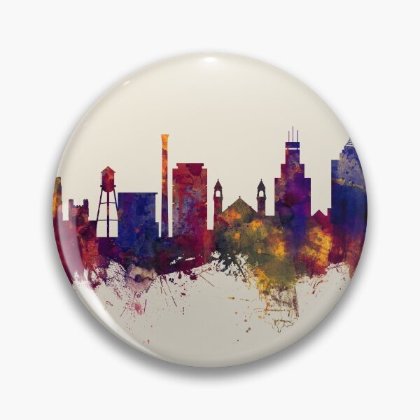 Artikelvorschau, Durham North Carolina Skyline entworfen und verkauft von ArtPrints.
