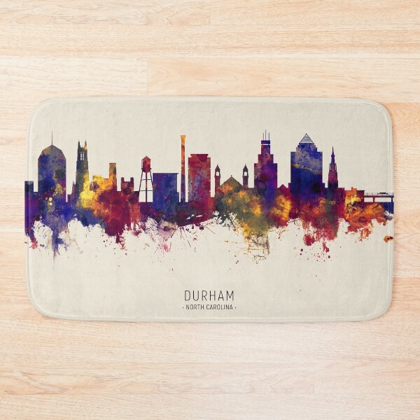 Item preview, Durham North Carolina Skyline designed and sold by ArtPrints.