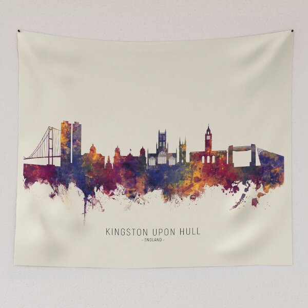 Item preview, Kingston upon Hull England Skyline designed and sold by ArtPrints.