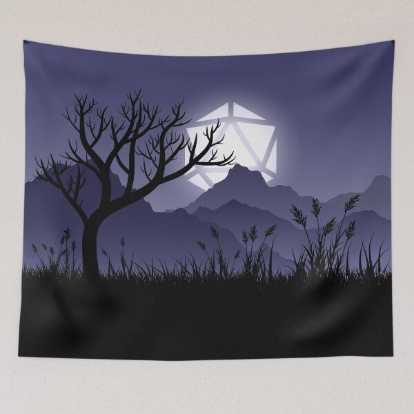 Item preview, Full Moon Dead Tree Halloween Tabletop RPG Maps and Landscapes designed and sold by pixeptional.