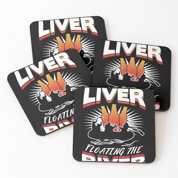 Item preview, Killing My Liver Just Floating The River Rafting design print designed and sold by Lisbob.