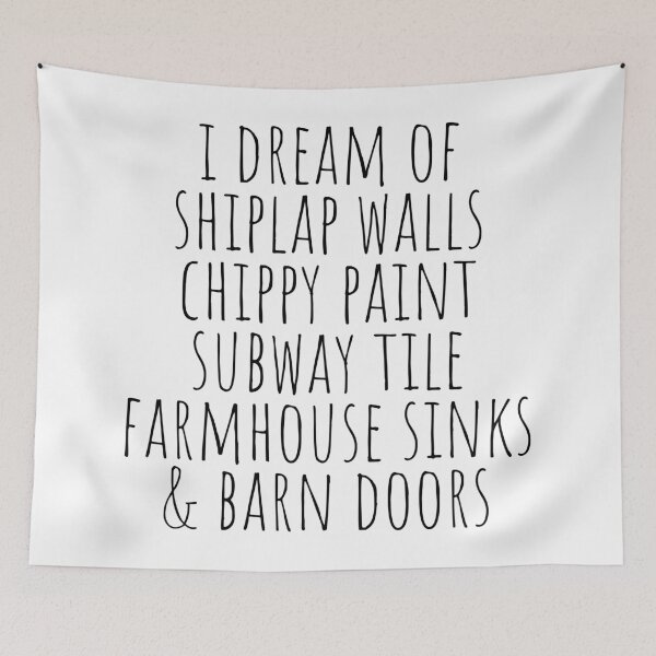 Item preview, I dream of shiplap designed and sold by hexdecor.